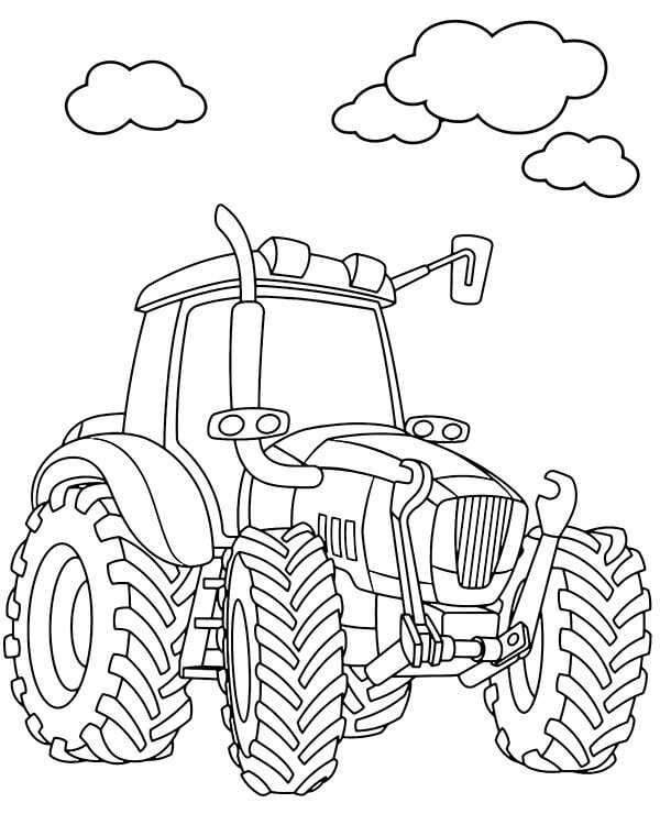 Traktor Gratis Bilder fargeleggingsside