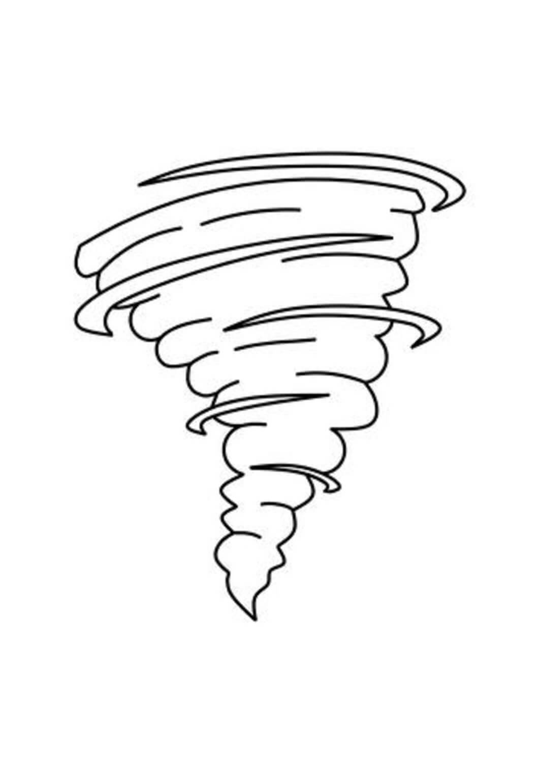 Utrolig Tornado fargeleggingsside