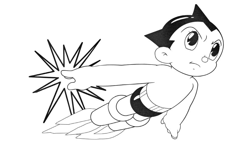 Astro Boy Bildefri fargeleggingsside