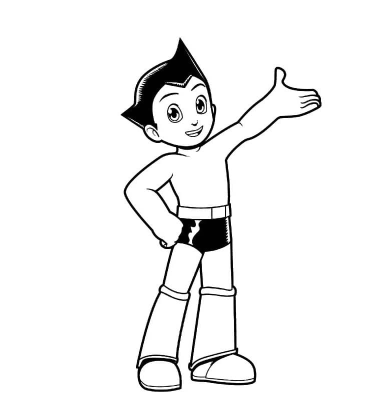 Astro Boy hilsen fargelegging