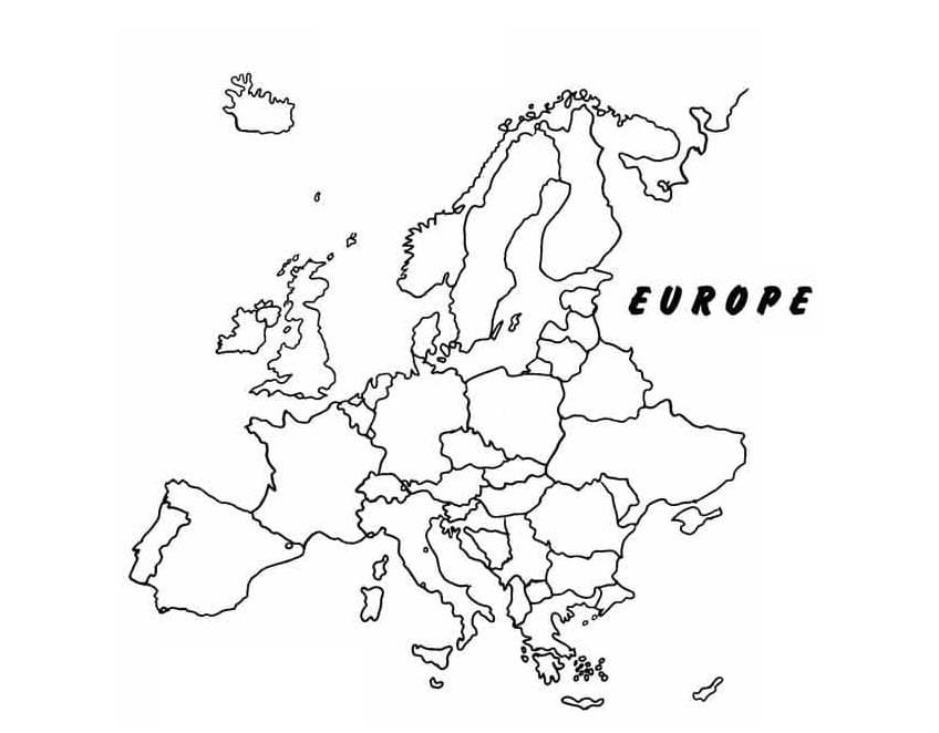 Europa kart fargelegging
