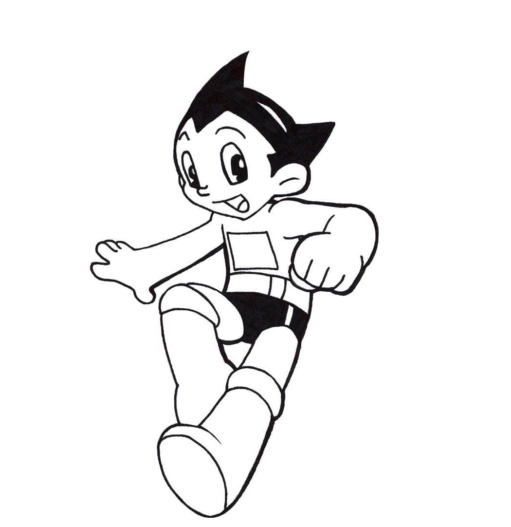 Glad Astro Boy fargeleggingsside