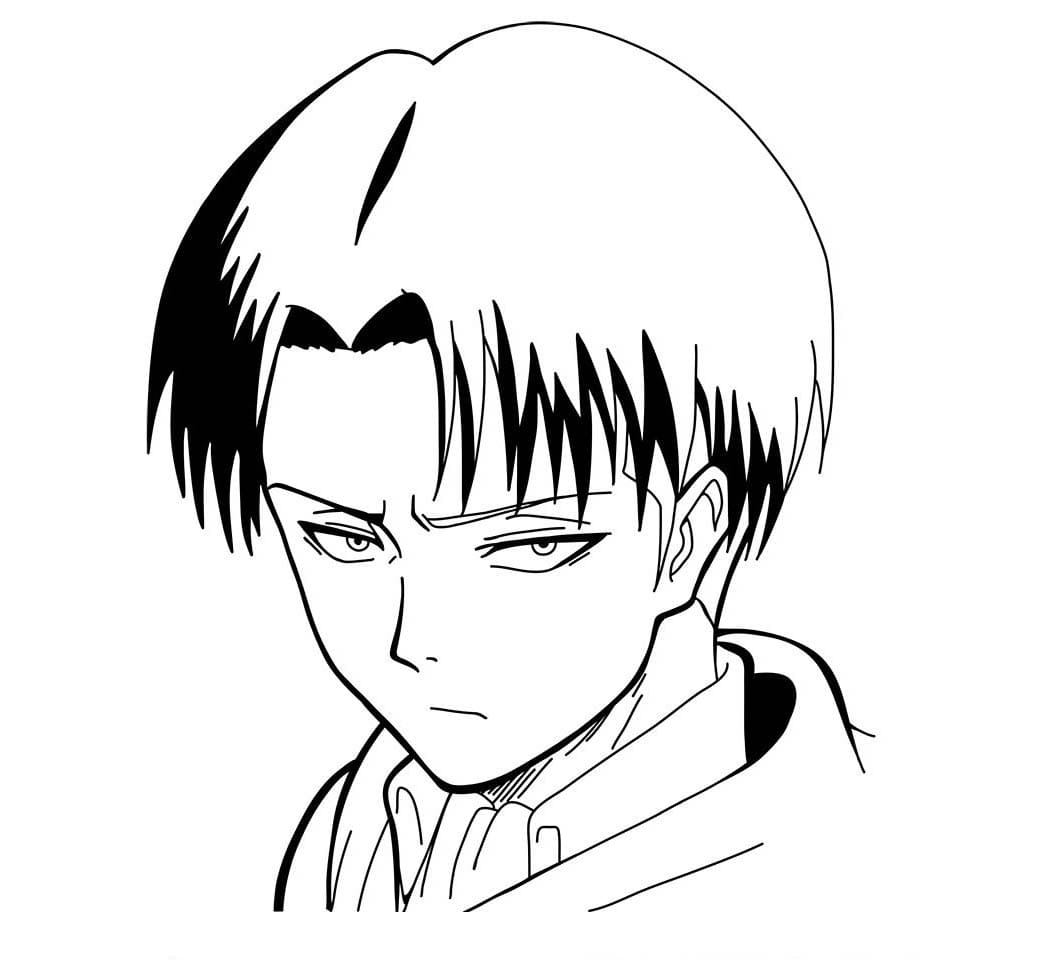 Levi Ackerman hodebilde fargelegging