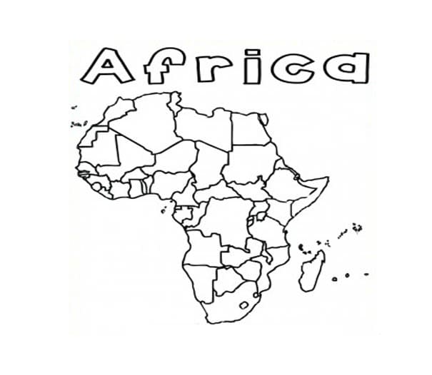 Afrika kart fargelegging