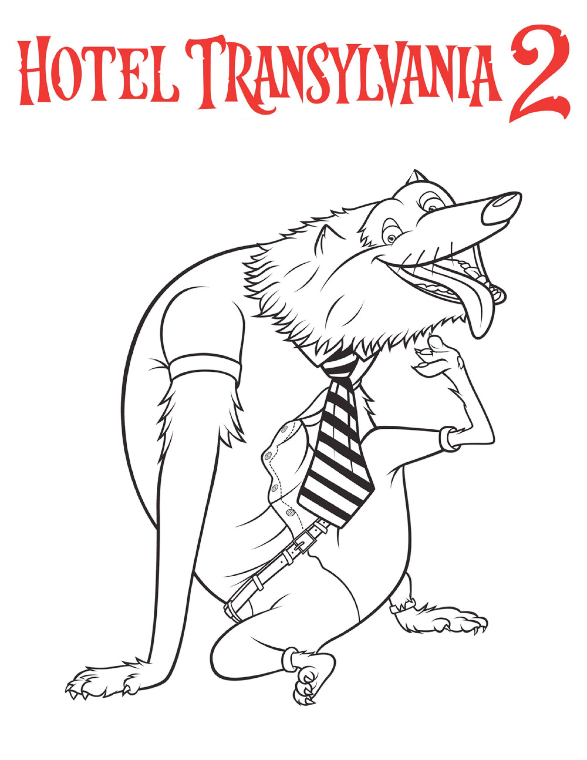 Wayne Hotel Transylvania fargeleggingsside