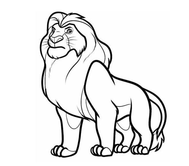 Lion King Cartoon fargeleggingsside