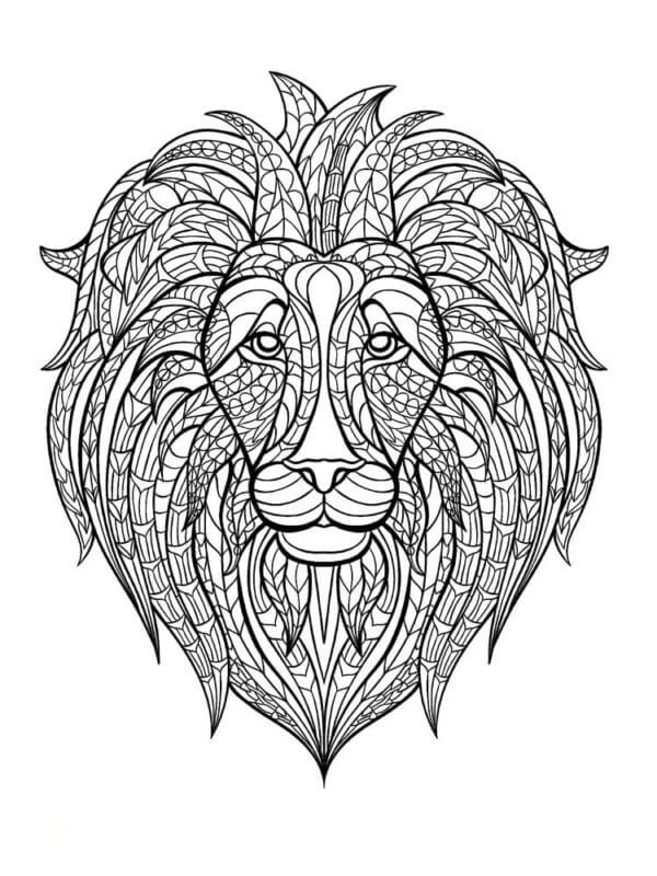 Snuteparti Av En Løve fargeleggingsside