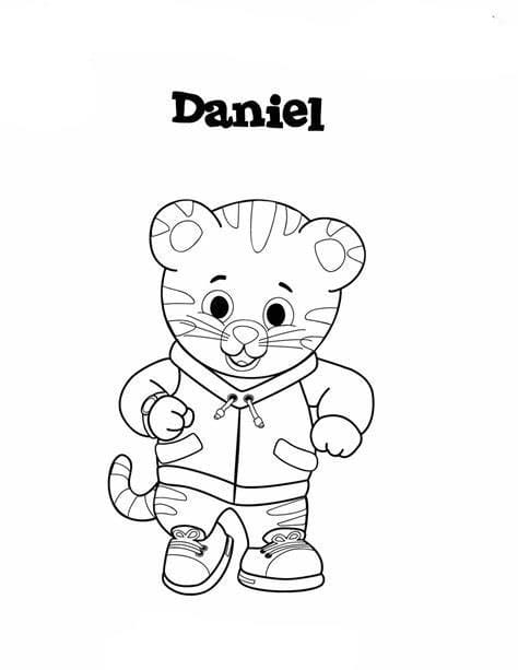 Daniel Tiger bildeoversikt fargelegging