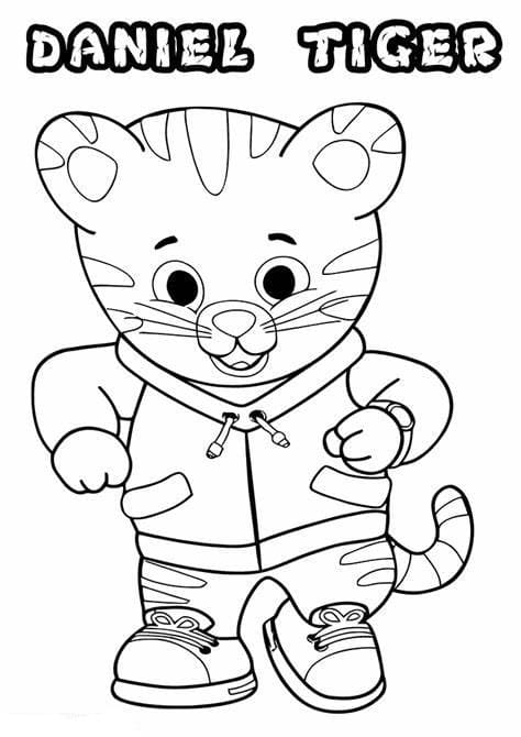 Frigjør Daniel Tiger fargeleggingsside