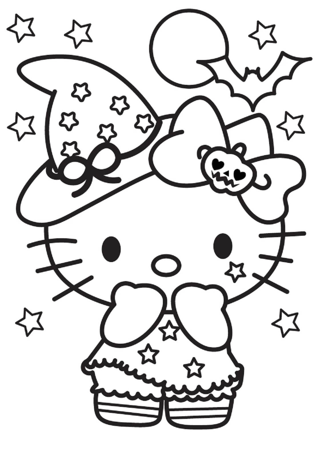 Heks Hello Kitty fargeleggingsside