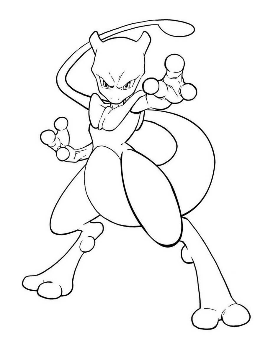 Mewtwo for barn fargeleggingsside