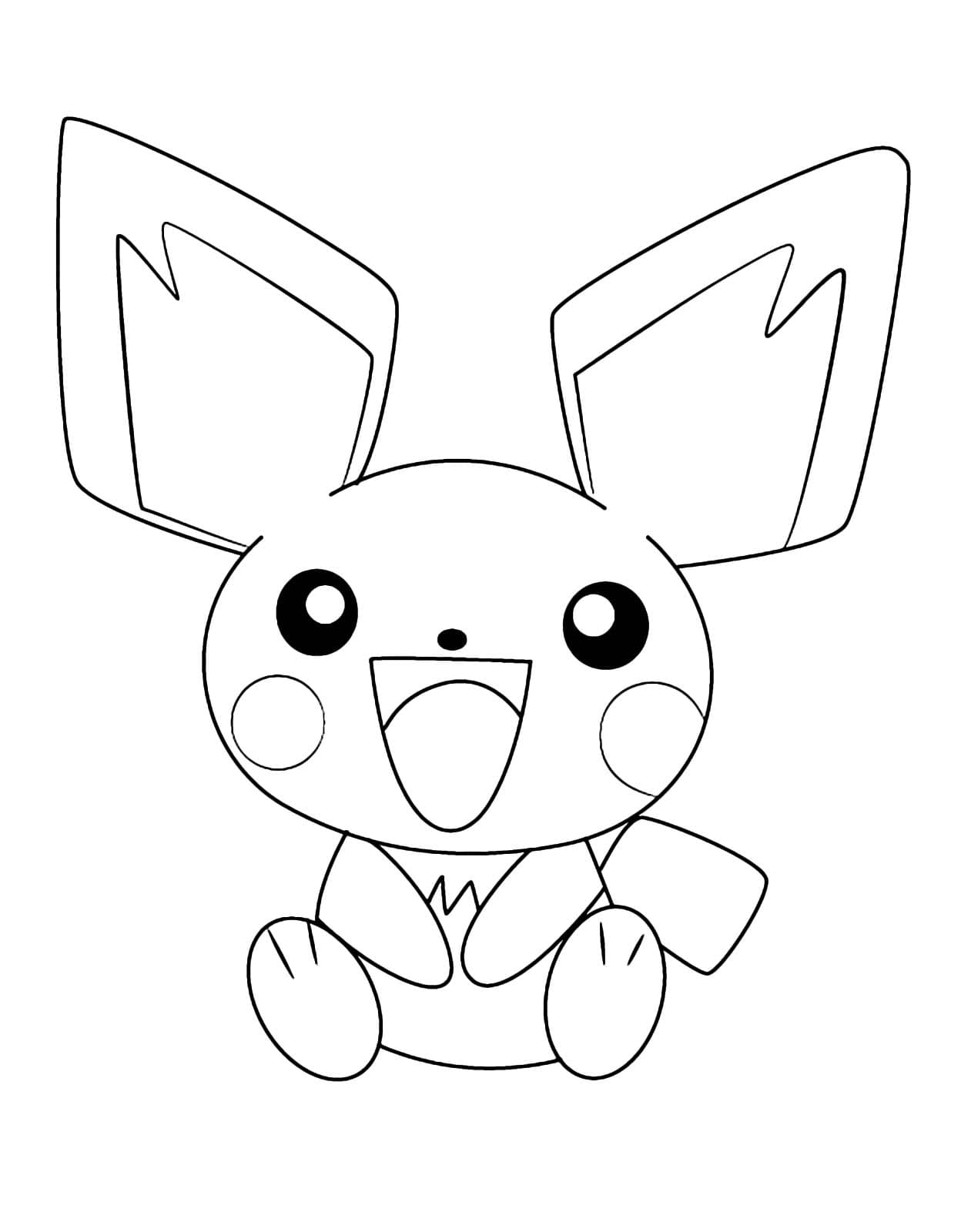 Pichu sitter fargelegging