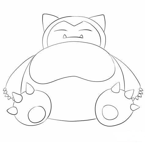 Snorlax for barn fargeleggingsside