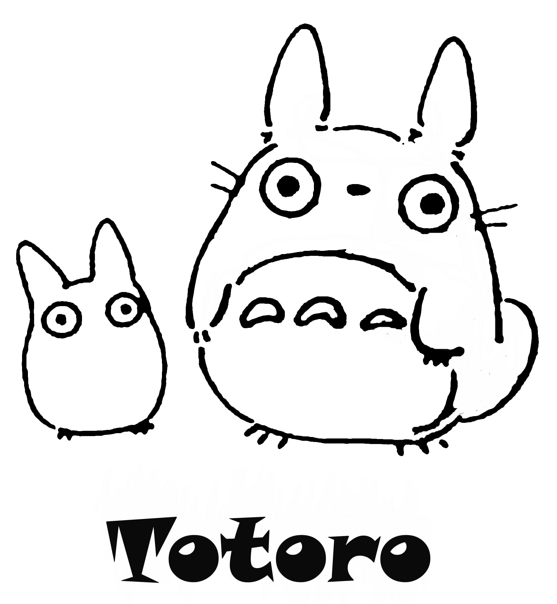 Søt Totoro fargelegging