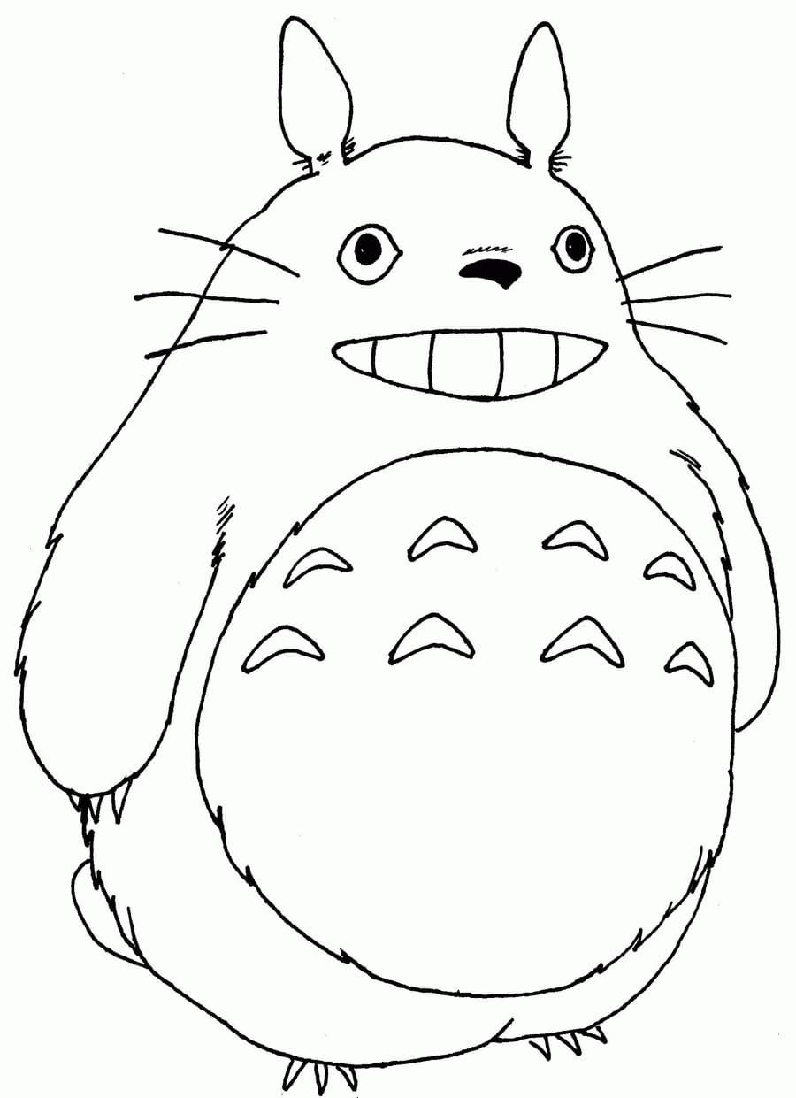 Totoro disposisjon fargelegging