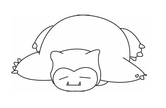 Utskrivbar Snorlax fargelegging