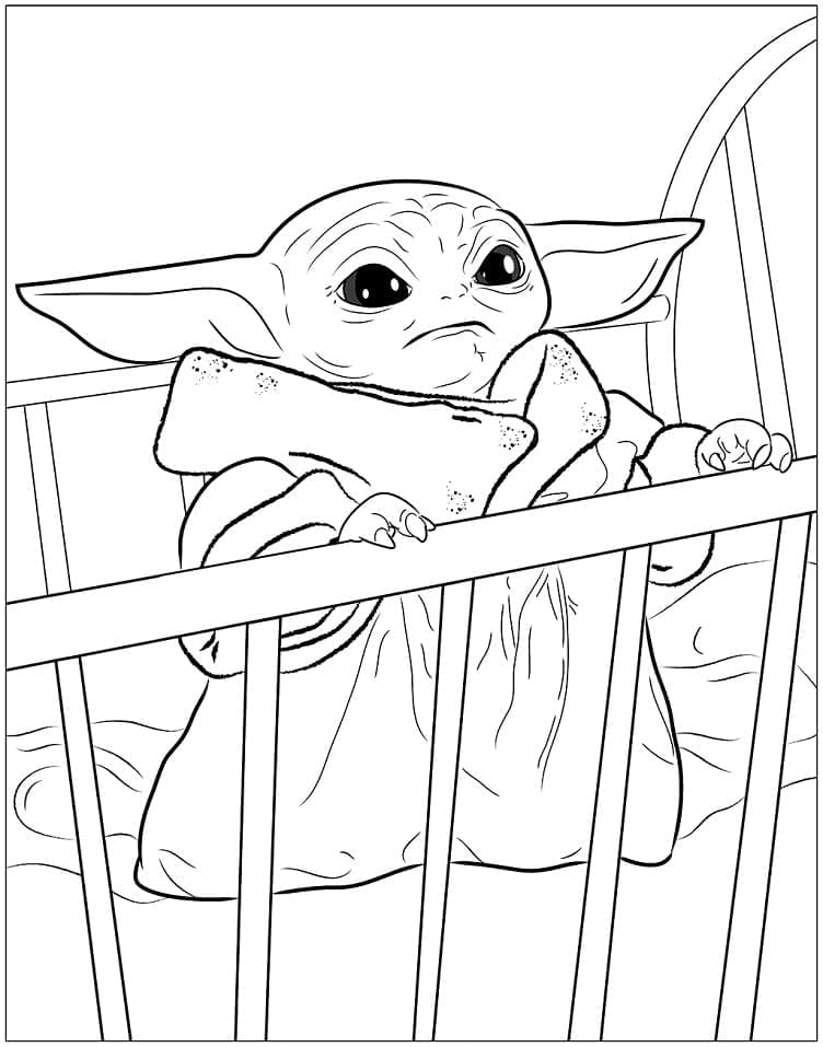 Baby Yoda For Barn fargelegging