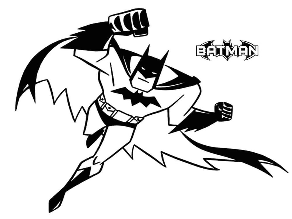 Batman Animasjonsserie fargeleggingsside