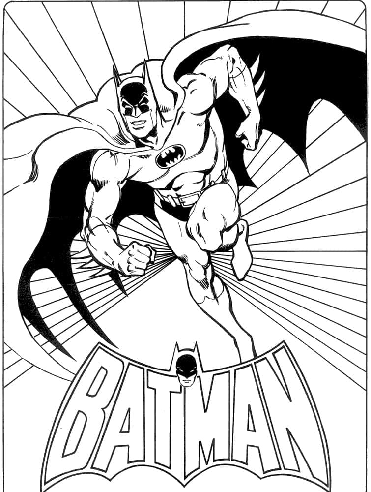 Batman-Plakat fargeleggingsside