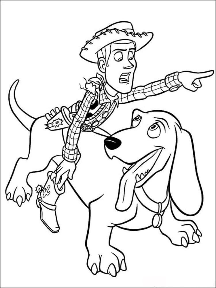 Buster Og Woody fargeleggingsside