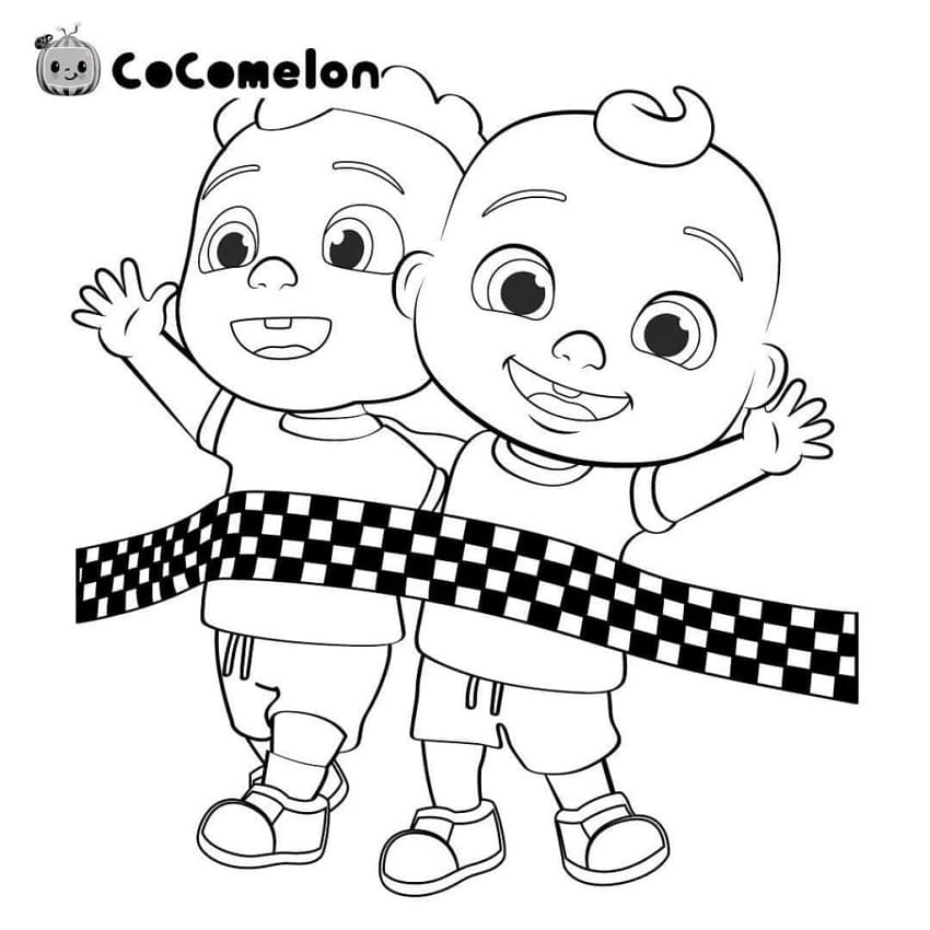 Cody Og JJ Cocomelon fargelegging