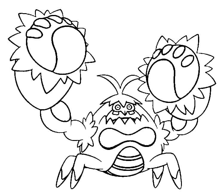 Crabominable Pokemon fargelegging