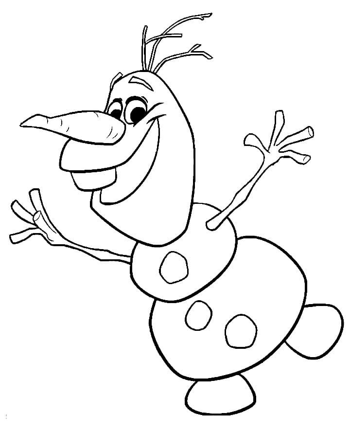 Dansende Olaf fargelegging