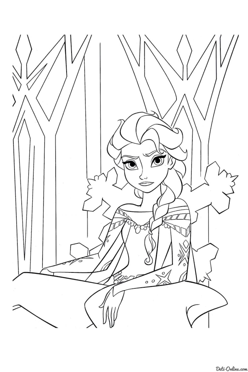 Disney Frozen Elsa fargelegging