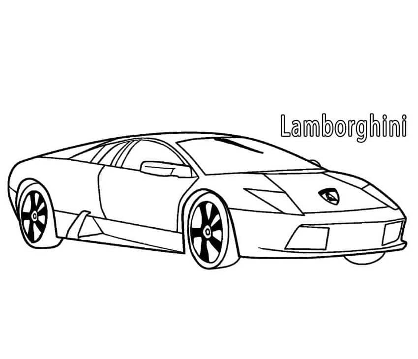 Flott Lamborghini fargeleggingsside