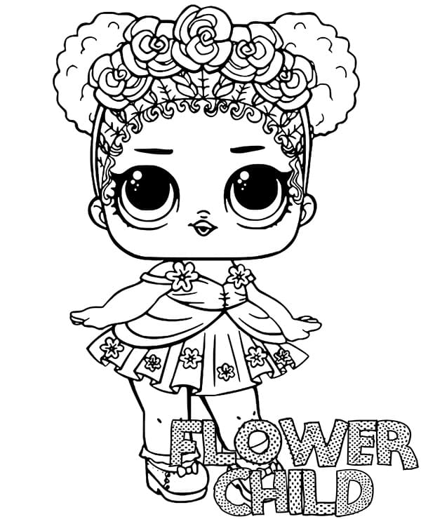Flower Child Lol Surprise Doll fargelegging