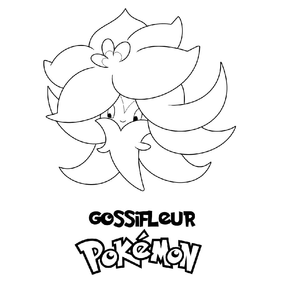 Gossifleur Pokemon fargelegging