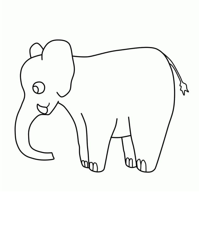 Gratis Elefant fargelegging