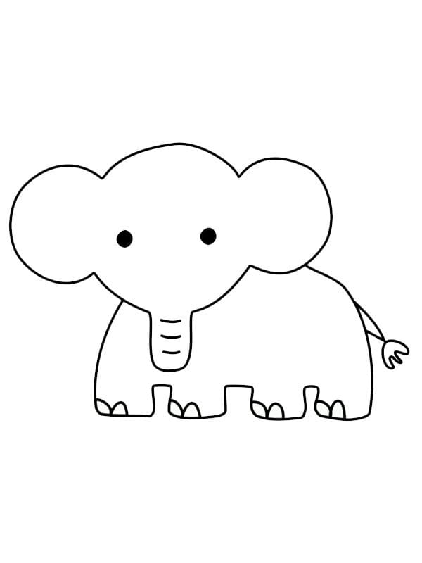 Grunnleggende Elefant fargelegging