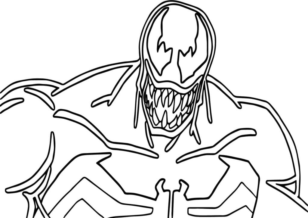 Grunnleggende Venom-Ansikt fargelegging