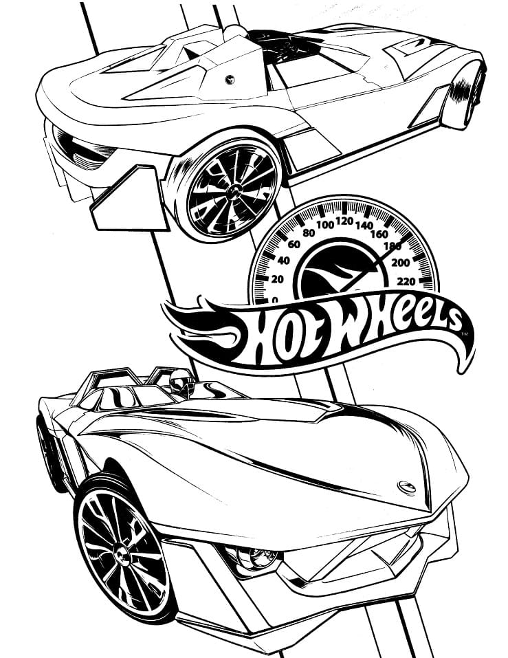 Hot Wheels biler fargelegging