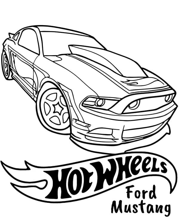 Hot Wheels Ford Mustang fargelegging
