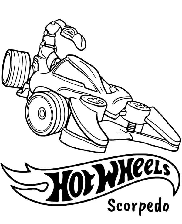 Hot Wheels Scorpedo fargelegging