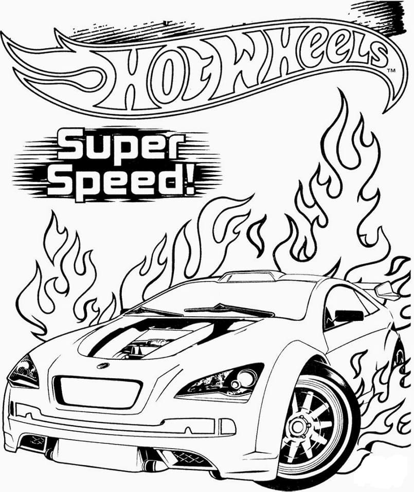 Hot Wheels Super Speed fargeleggingsside