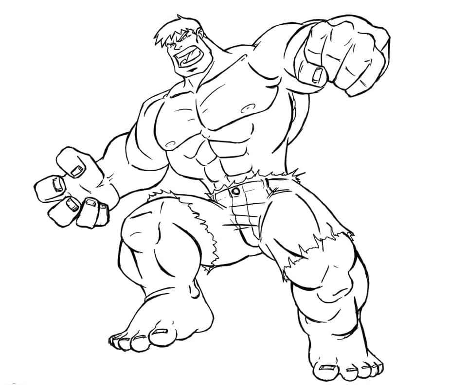 Hulk 10 fargeleggingsside