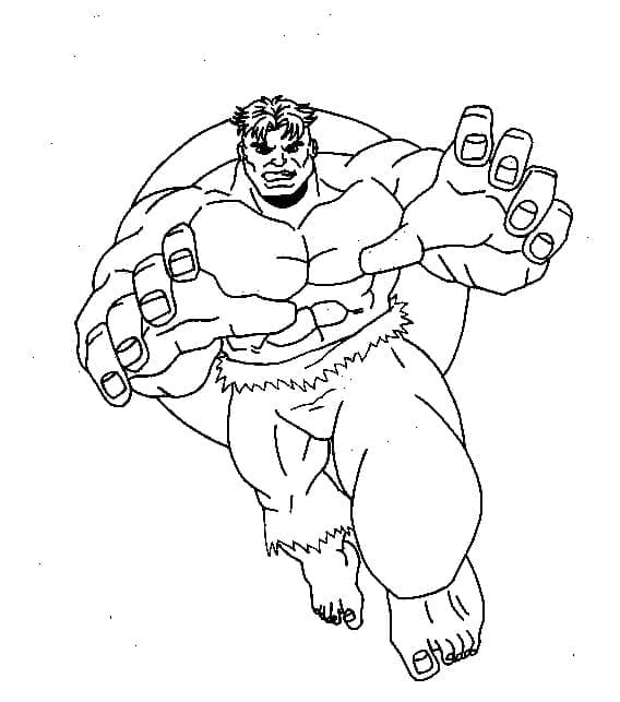 Hulk 4 fargeleggingsside