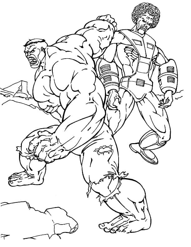 Hulk vs Villain fargeleggingsside