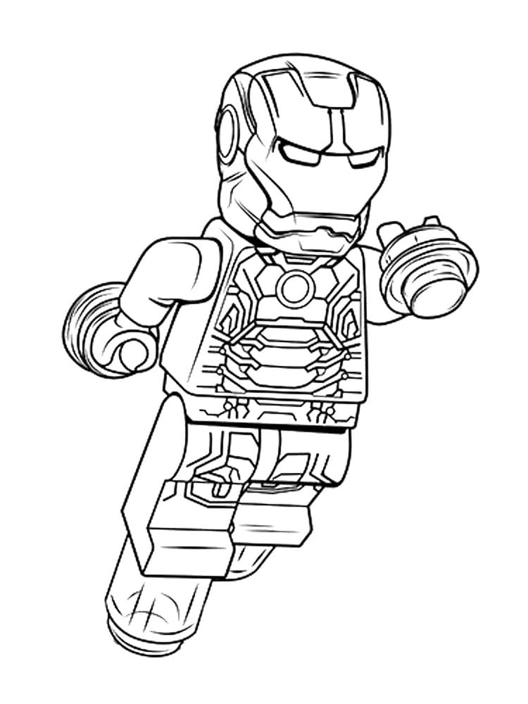 Iron Man Lego fargelegging