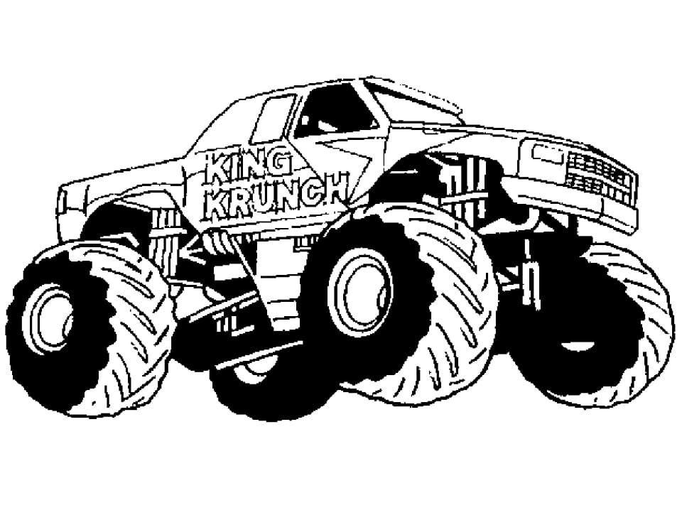 King Krunch Monstertruck fargeleggingsside