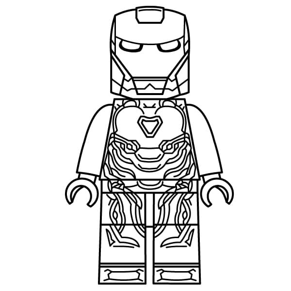Kul Lego Iron Man fargeleggingsside