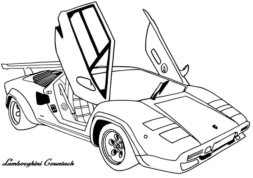 Lamborghini Countach fargeleggingsside