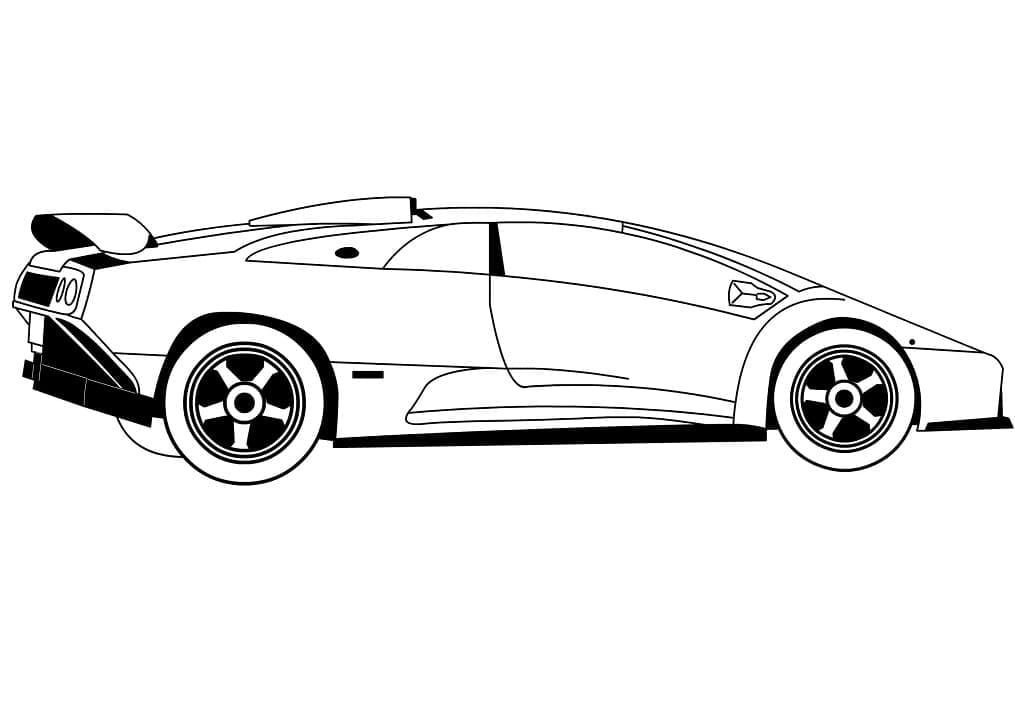 Lamborghini Fantastisk Bil fargeleggingsside