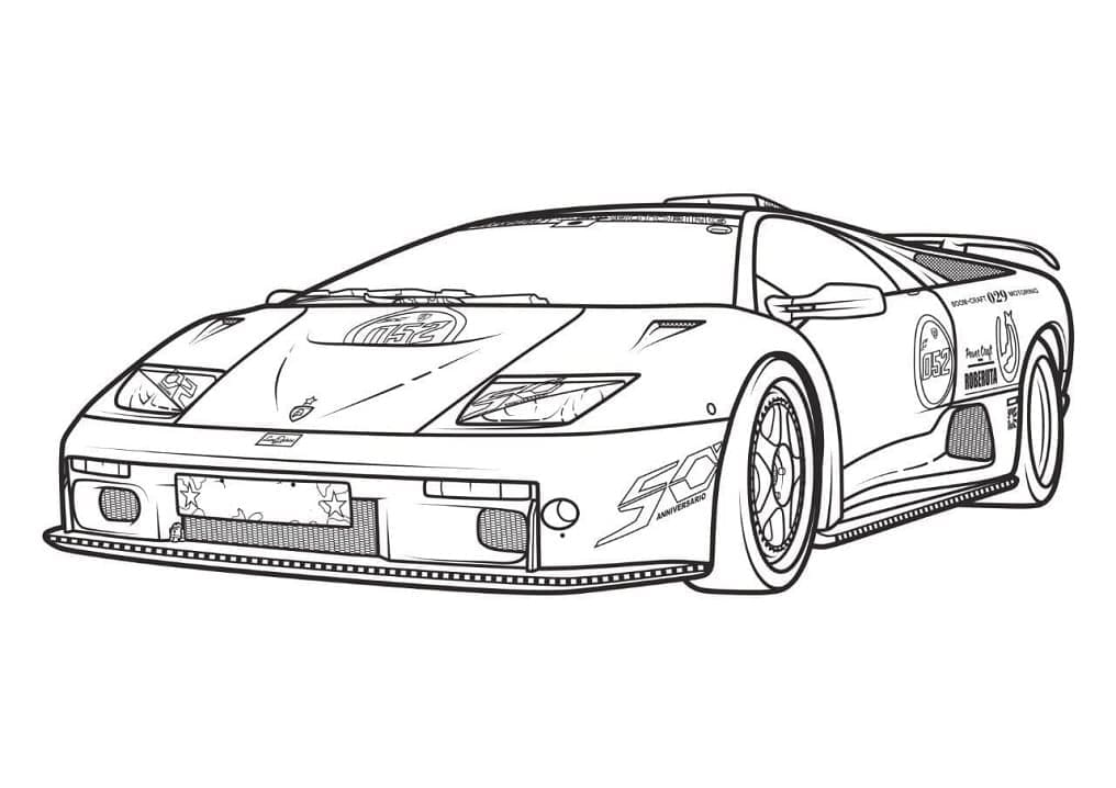 Lamborghini Gratis Design fargeleggingsside