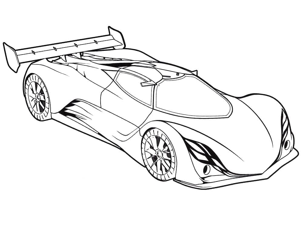 Lamborghini Racerbil fargeleggingsside
