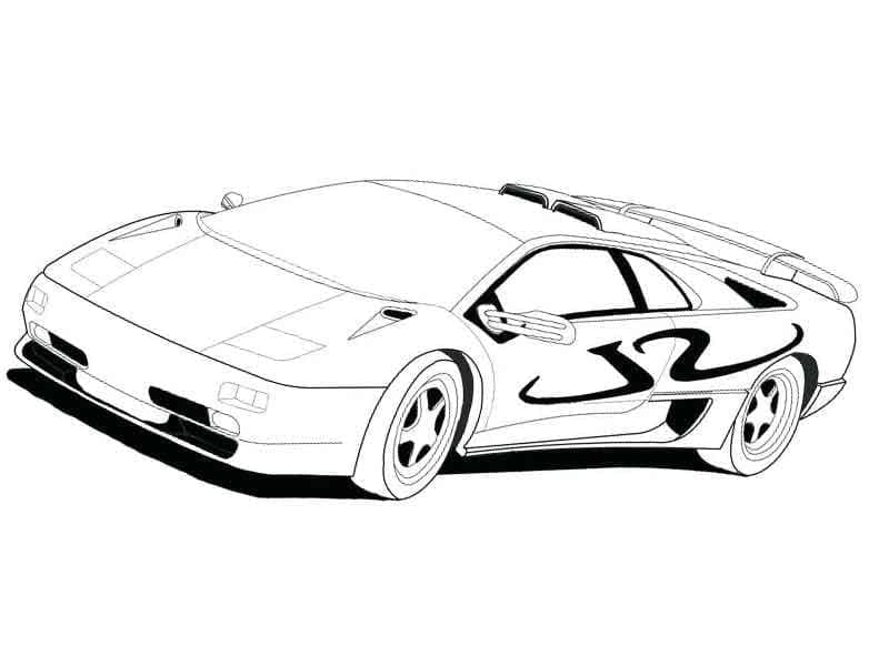Lamborghini Speed-Bil fargeleggingsside