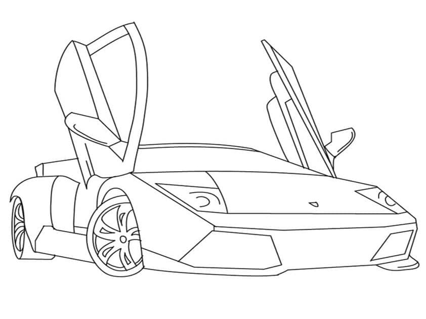 Lamborghini Sportsbil fargeleggingsside
